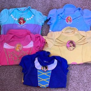 Disney princess onsies